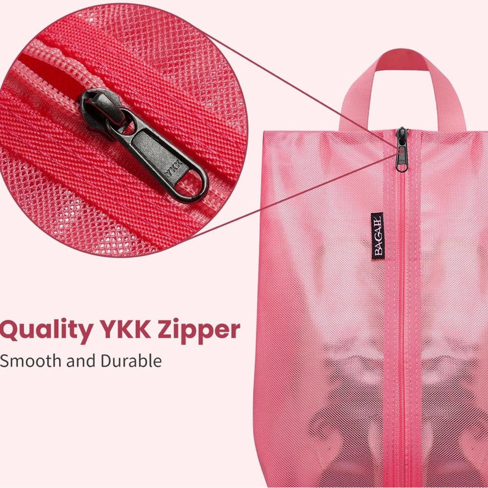 NEW Coral 2 Set Travel Shoe Bags for Travel and Storage - Picture 3 of 6